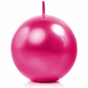 SVIEČKA GUĽA metalická magenta 8cm