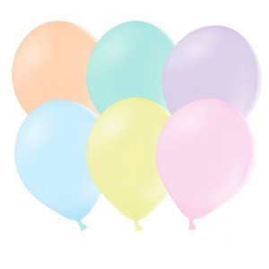 Latexové balóniky pastelových farieb mix 30cm 50ks