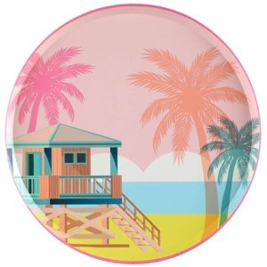 Taniere papierové Palmy multicolor 22,5 cm 10 ks