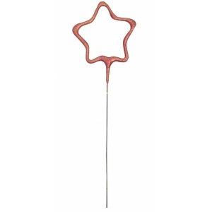 Prskavka glitrová Hviezda rosegold 17,8 cm
