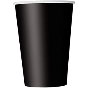 Tégliky papierové čierne 270 ml 14 ks