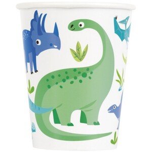 Tégliky papierové Dino 250 ml 8 ks