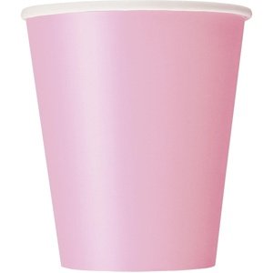 Tégliky papierové svetlo ružové 8 ks