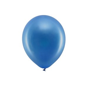 Balóniky Dúha 30 cm metalizované, tmavomodré (1 balenie / 10 ks)