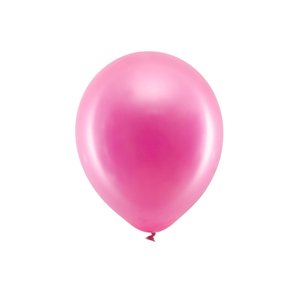 Dúhové balóniky 30cm metalické, fuksiové (1 balenie / 10 ks)