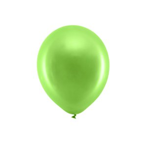Balóniky Dúha 30 cm metalizované, svetlozelené (1 balenie / 10 ks)