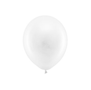 Balóniky Dúhové 30cm pastelové, biele (1 balenie / 10 ks)