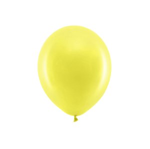 Balóniky Dúha 30cm pastelové, žlté (1 balenie / 10 ks)