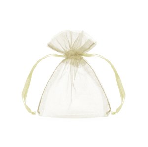 Vrecká Organza, krémové, 10 cm (1 balenie / 10 ks)
