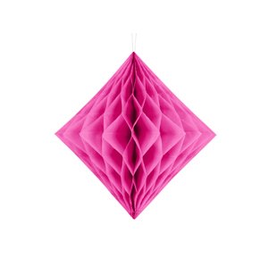 Ružový papierový diamant, 20 cm