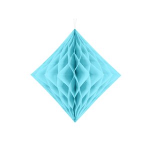 Papierový diamant, svetlomodrý, 30 cm