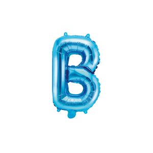 Fóliový balón s písmenom "B", 35 cm, modrý