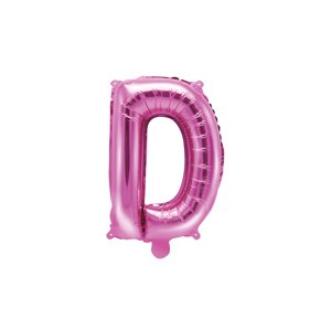 Fóliový balónik písmeno "D", 35 cm, tmavoružový
