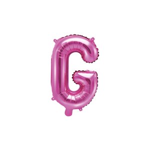 Fóliový balónik s písmenom "G", 35 cm, tmavoružový