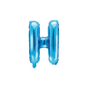 Fóliový balónik s písmenom "H", 35 cm, modrý