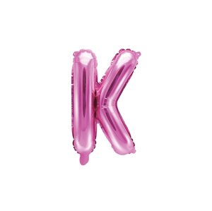Fóliový balónik písmeno "K", 35 cm, tmavoružový