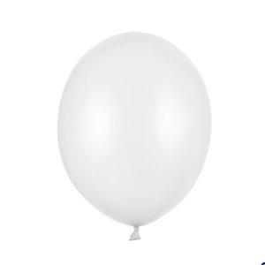 Balónik latexový metalický biely 12cm 1 ks
