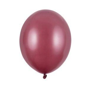 Latexový balónik metalický bordový 12cm 1 ks