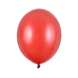 Balónik latexový metalický červený 12cm 1 ks