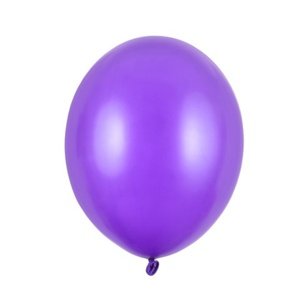 Balónik latexový metalický fialový 12cm 1 ks