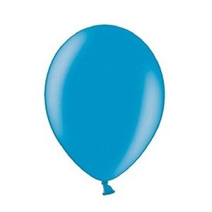 Balónik latexový metalický karibsky modrý 12cm 1 ks