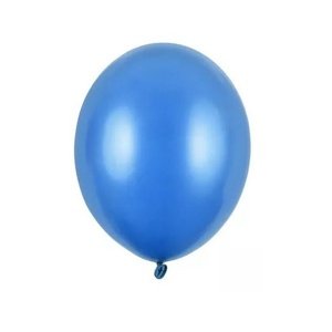 Balónik latexový metalický modrý 12cm 1 ks