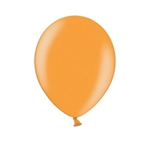 Balónik latexový metalický oranžový 12cm 1 ks