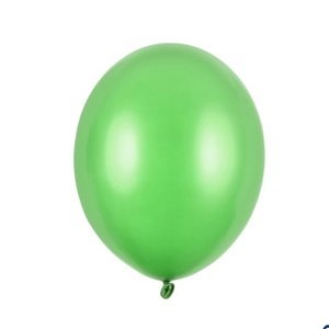 Balónik latexový metalický svetlo zelený 12cm 1 ks