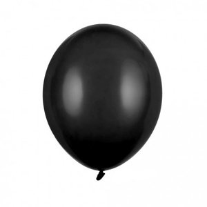 Balónik latexový pastelový čierny 12cm 1 ks