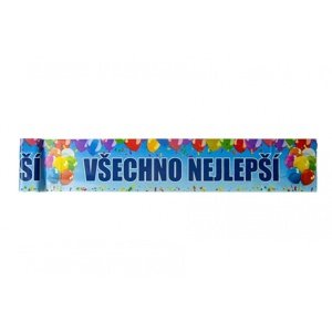 Banner Všechno nejlepší extra dlhý 5m