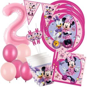 Minnie druhé narodeniny - narodeninový párty set pre 8 osôb
