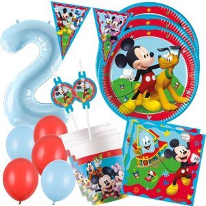 Mickey druhé narodeniny - narodeninový párty set - 8 osôb