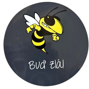 Samolepky "Buď zlá" vosa - čierna 10 cm
