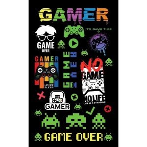 Nálepky Mini Gamer 7,5 x 12,3 cm