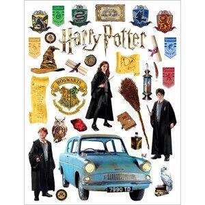 Nálepky Mini Harry Potter Lietajúce auto 7,5 x 12,3 cm