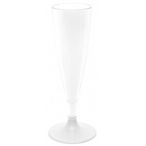 Poháre plastové Biele 13,8 cl 6 ks
