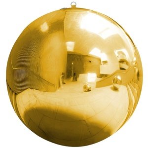 Nafukovací zrkadlový balón zlatý 90 cm