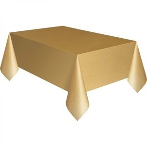 Obrus ​​plastový Gold 137 x 274 cm