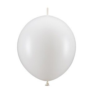 Spojovacie balóniky pastelové biele 28 cm 20 ks