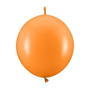 Spojovacie balóniky pastelové oranžové 28 cm 20 ks