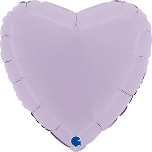 Balónik fóliová Srdce matne ľaliové 46 cm