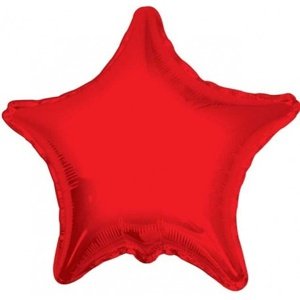 Balónik fóliový Hviezda červená 46 cm