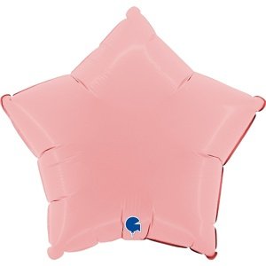 Balónik fóliový Hviezda matne ružová 46 cm