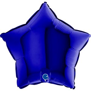 Balónik fóliový Hviezda modrá capri 46 cm
