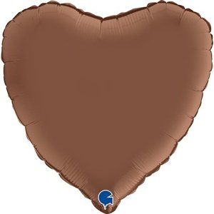 Balónik fóliový Srdce čokoládové 46 cm