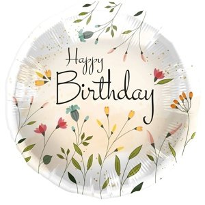 Balónik fóliový HB kvety 45 cm