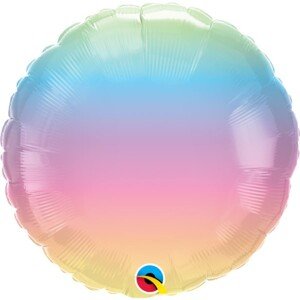Balónik fóliový pastelové ombré 45 cm