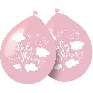 Latexové balóniky Baby Shower ružové 30 cm 8 ks