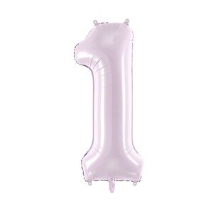 Balónik fóliový číslo 1 fialový 72 cm