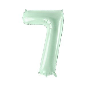 Balónik fóliový číslo 7 zelený 72 cm